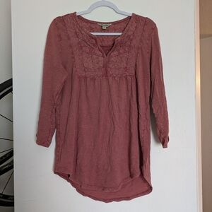 Lucky Brand Women's Pink Blouse